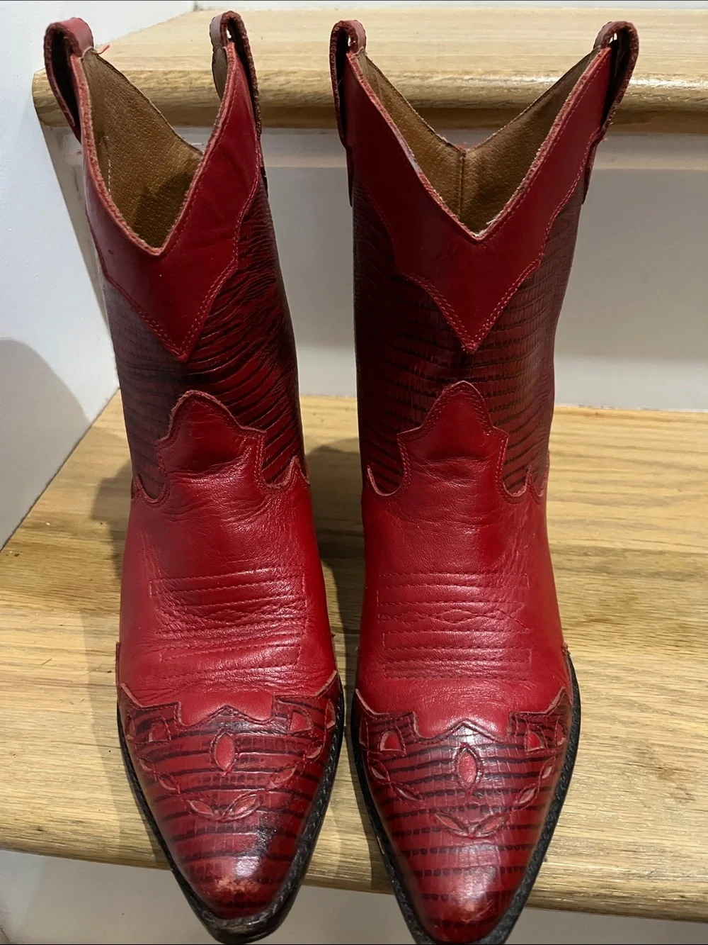 Kids Red Western Cowboy Boots - Classic Cowboy Style